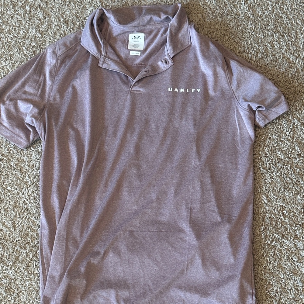 Oakley Men's Mauve Heather Performance Polo size S